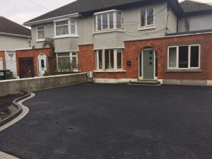 Tarmac Driveway with A Cobblestone Border in Wicklow