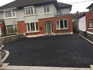 Tarmac Driveway with A Cobblestone Border in Wicklow